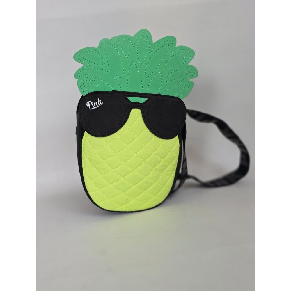 NWOT Pink Victoria's Secret Pineapple Cooler Bag Sunglasses Zip Closure